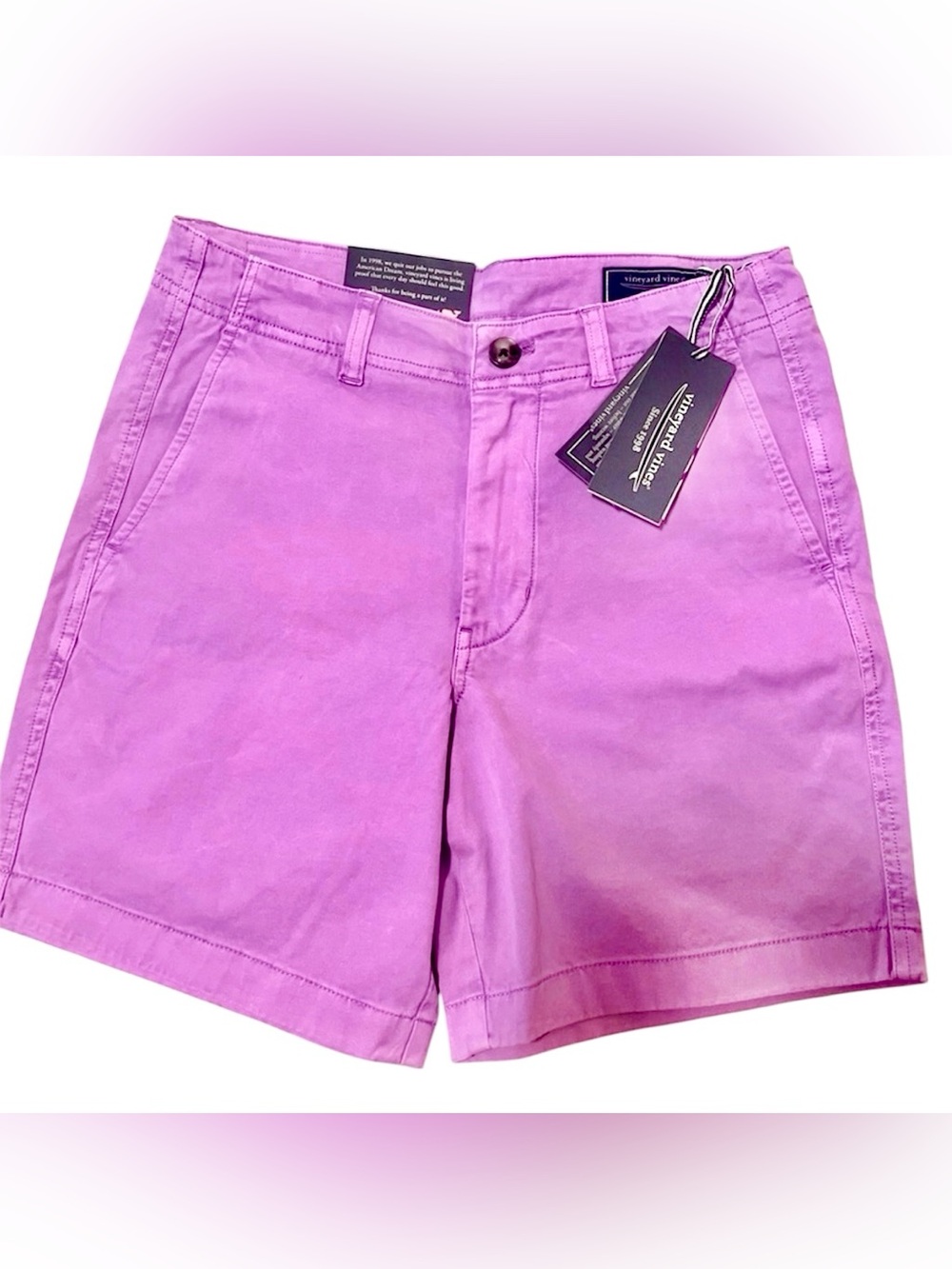 Vineyard Vines Men’s 7 Inch Island Shorts. Hypnotic Purple. Size 28. NWT.